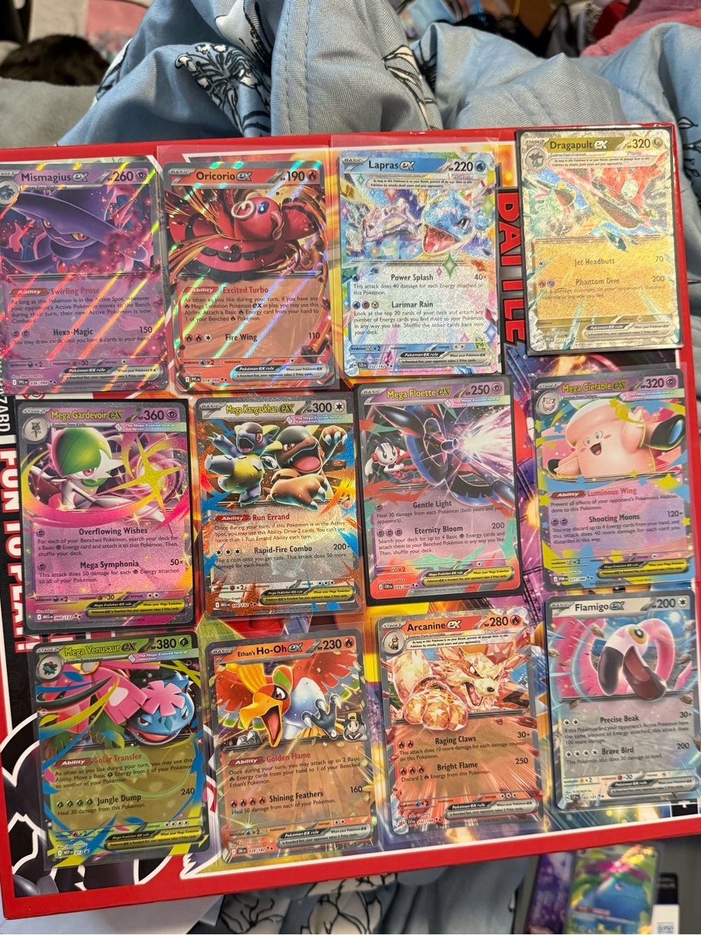 TCG Holo Card Collection - Mixed Rainbow Foil Set
